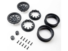 (AXI-3872) Axial disk 1.9 Raceline Daytona Beadlock, černý (2ks)