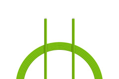 (KAV36.3021G) Kabel PVC 0.055mm2 10m (zelený)