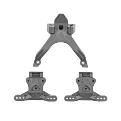(AE92587) RC10B7.1 FT Horní deska a držák kulových čepů, karbon
