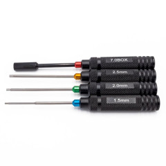 (HTR-502) Sada nářadí, imbusový šroubovák (1.5, 2.0, 2.5mm) a nástrčkový klíč 7.0mm