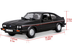 Bburago Plus Ford Capri 1982 1:24 černá (8)
