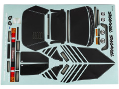 (TRA10816-BLK) Traxxas samolepky Ford RS200 černé