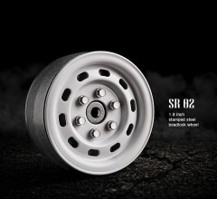(GM70176) 1.9 SR02 Beadlock Wheels (Gloss White) (2ks)