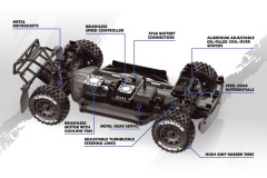 QByte SC Flux 1:12 SC Truck (modrý)