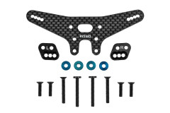 (AE92582) RC10B7.1 FT konverzní sada zadní věže tlumičů Gull Dropper desek, -2mm