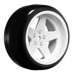 (LNHA563T) Sada drift pneu vč. disků 5-Spoke White (4ks)