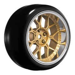 (LNHA568T) Sada drift pneu vč. disků 14-Spoke Bronze (4ks)