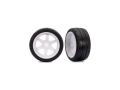 (TRA9378-WHT) Traxxas kolo 1.9", disk 6-parskový bílý, pneu Response (zadní) (2ks)