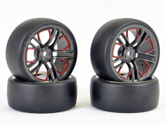 (FAST1352G-D13) Sada drift pneu D1 vč. disků 10-Spoke (4ks)