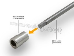 (GM70225) NR01 Beadlock Wheels 1.9 (Chrome) (2ks)