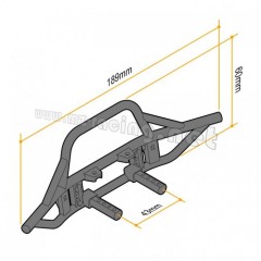 (GM52412) Front Tube Bumper for Gmade GS01/GS02