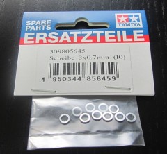 (19805645) Tamiya podložky 3x0.7mm (10ks)