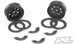 (2747-15) Disky Denali 1.9 Black/Black Bead-Loc 8 Spoke (2ks)
