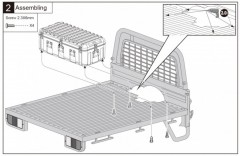 (KB48703) Maketa bedny pro karoserii Toyota LC70 1:10