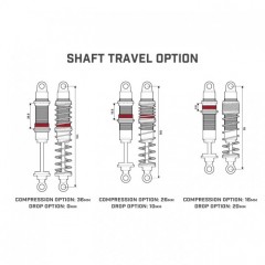 (GM24304) Gmade XD Dual Rate Rock Shock 113mm (2ks)