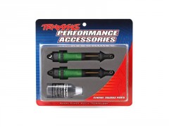 (TRA7462G) Traxxas tlumič GTR xx-long hliník/PTFE zelený, pístnice TiN (2ks)