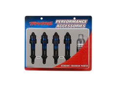 (TRA5460A) Traxxas tlumič GTR hliníkový modrý (2ks)