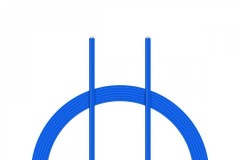 (6BI3039BL) Kabel silikon 4.0mm2 modrý (1m)