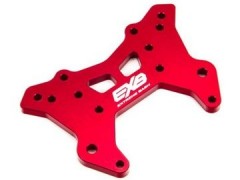 (ARA320575) Arrma věž tlumičů přední RS CNC 7075 T6 hliník, červená