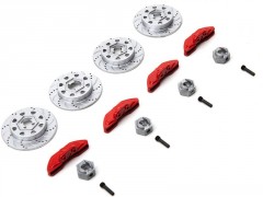 (AXI232045) Axial unašeč kola, brzdový disk, třmen (4ks): RBX10
