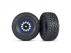 (TRA8474X) Traxxas kolo 3.2/2.2", disk Method Racing modrý, pneu Baja KR3 (2ks)